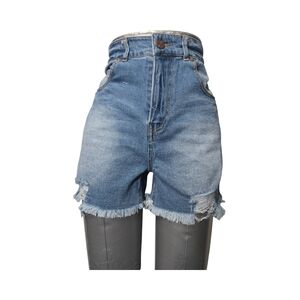 Denim High-Waisted Women's Shorts